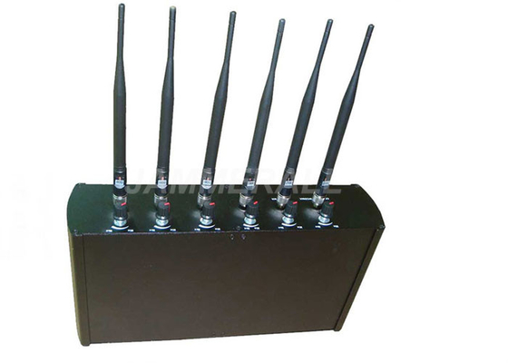 6本のアンテナGPS信号のブロッカーWiFiの調節可能な高い発電の携帯電話および妨害機