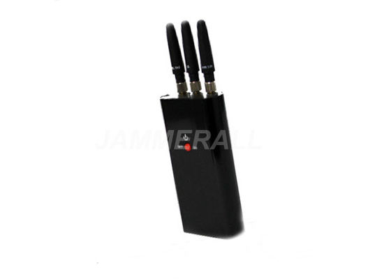 品質  3 Antennas Portable Cell Phone Jammer , Mini - Pocket Size Mobile Signal Jammer 工場