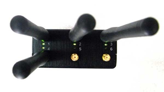 3G 4G WiFiのブロッカーACアダプターが付いている携帯用携帯電話の妨害機の選択可能な6つのバンド